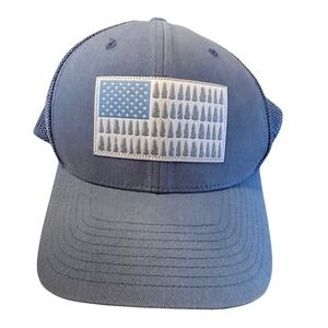 Columbia PFG Tree Flag Mesh Trucker Hat Blue Gray L/XL 1495921